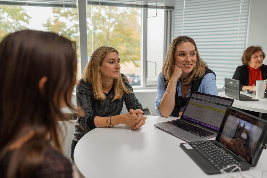 master in social work students in classroom